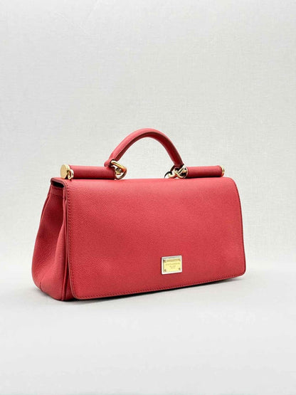 Pre - loved DOLCE & GABBANA Flap Red Top Handle at Reems Closet