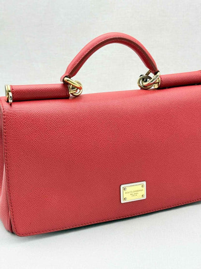 Pre - loved DOLCE & GABBANA Flap Red Top Handle at Reems Closet