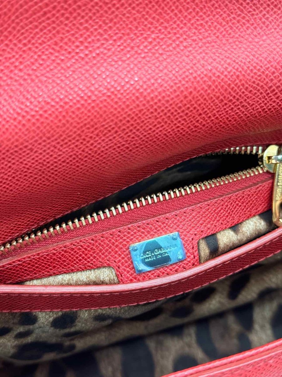 Pre - loved DOLCE & GABBANA Flap Red Top Handle at Reems Closet