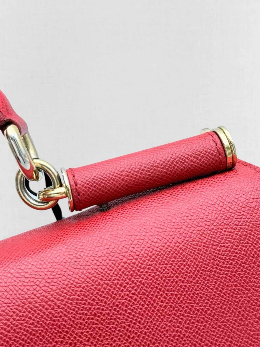 Pre - loved DOLCE & GABBANA Flap Red Top Handle at Reems Closet