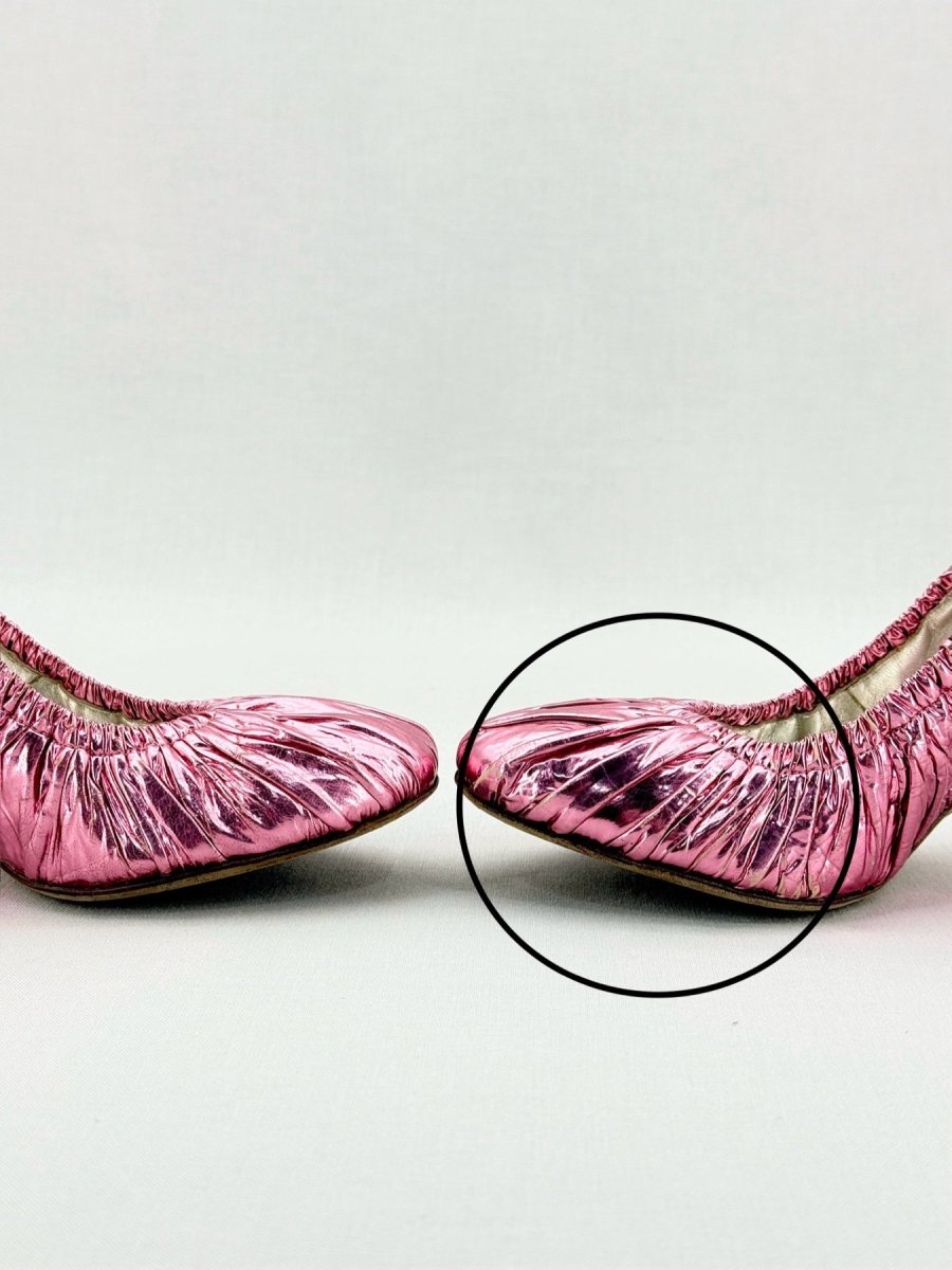Pre - loved DOLCE & GABBANA Foil Pink EU 39.5 Pumps at Reems Closet