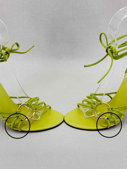Pre - loved DOLCE & GABBANA Green Size EU 36 Heeled Sandals at Reems Closet