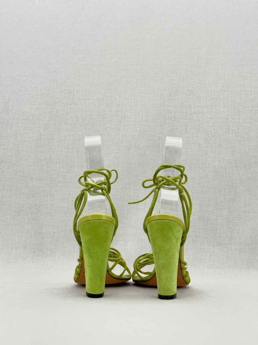 Pre - loved DOLCE & GABBANA Green Size EU 36 Heeled Sandals at Reems Closet