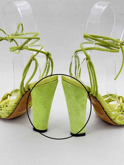 Pre - loved DOLCE & GABBANA Green Size EU 36 Heeled Sandals at Reems Closet