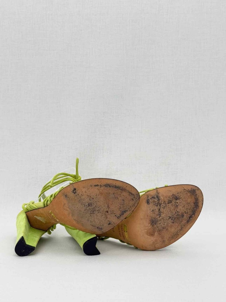 Pre - loved DOLCE & GABBANA Green Size EU 36 Heeled Sandals at Reems Closet