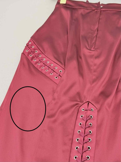 Pre - loved DOLCE & GABBANA Maroon Size US 4 Midi Skirt at Reems Closet