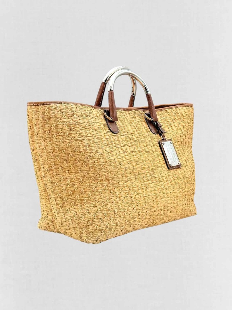 Pre - loved DOLCE & GABBANA Miss Elsie Tote Beige Tote Bag at Reems Closet