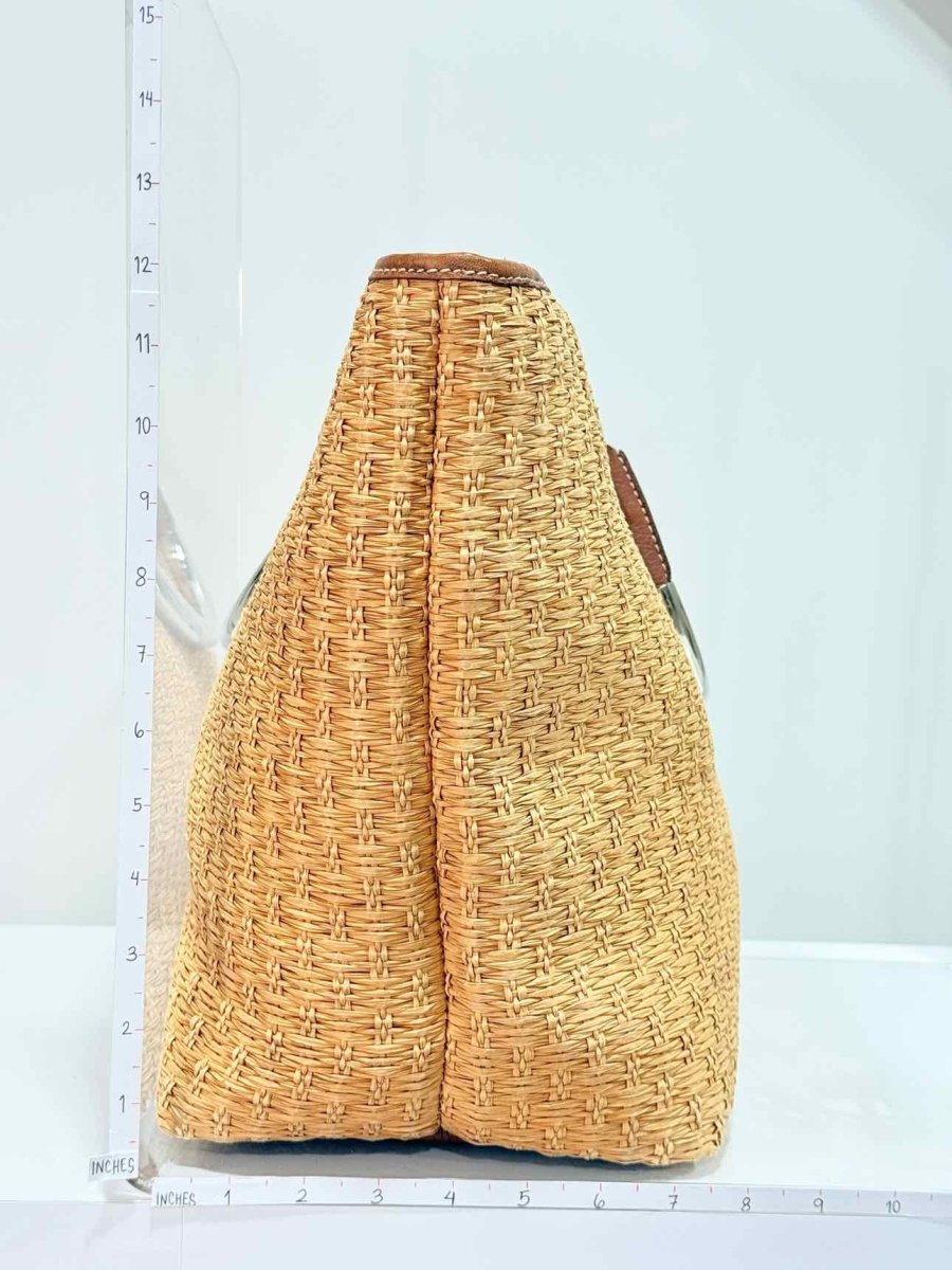 Pre - loved DOLCE & GABBANA Miss Elsie Tote Beige Tote Bag at Reems Closet