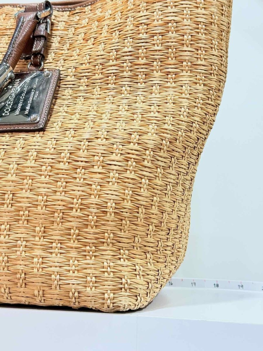 Pre - loved DOLCE & GABBANA Miss Elsie Tote Beige Tote Bag at Reems Closet