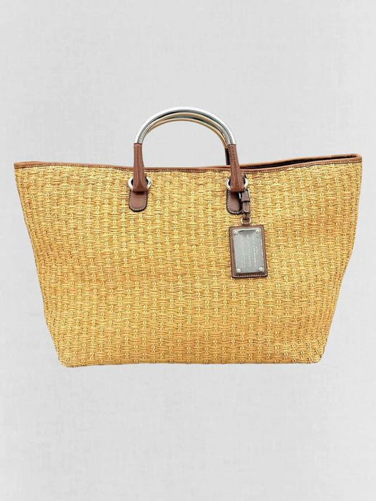 Pre - loved DOLCE & GABBANA Miss Elsie Tote Beige Tote Bag at Reems Closet