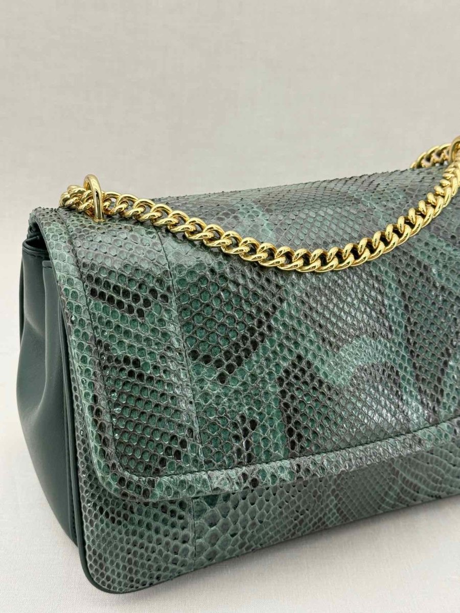 Pre - loved DOLCE & GABBANA Miss Green Shoulder Bag at Reems Closet