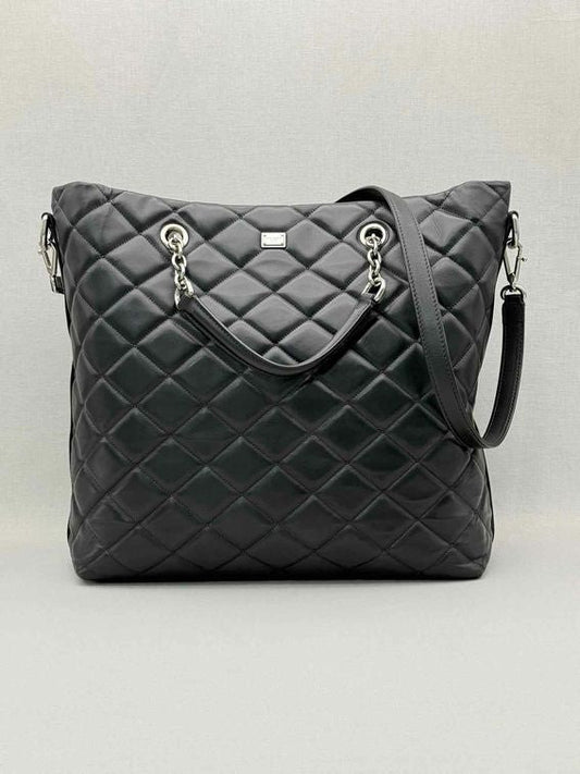 Pre-loved DOLCE & GABBANA Miss Kate Shopping Black Tote Bag at Reems Closet