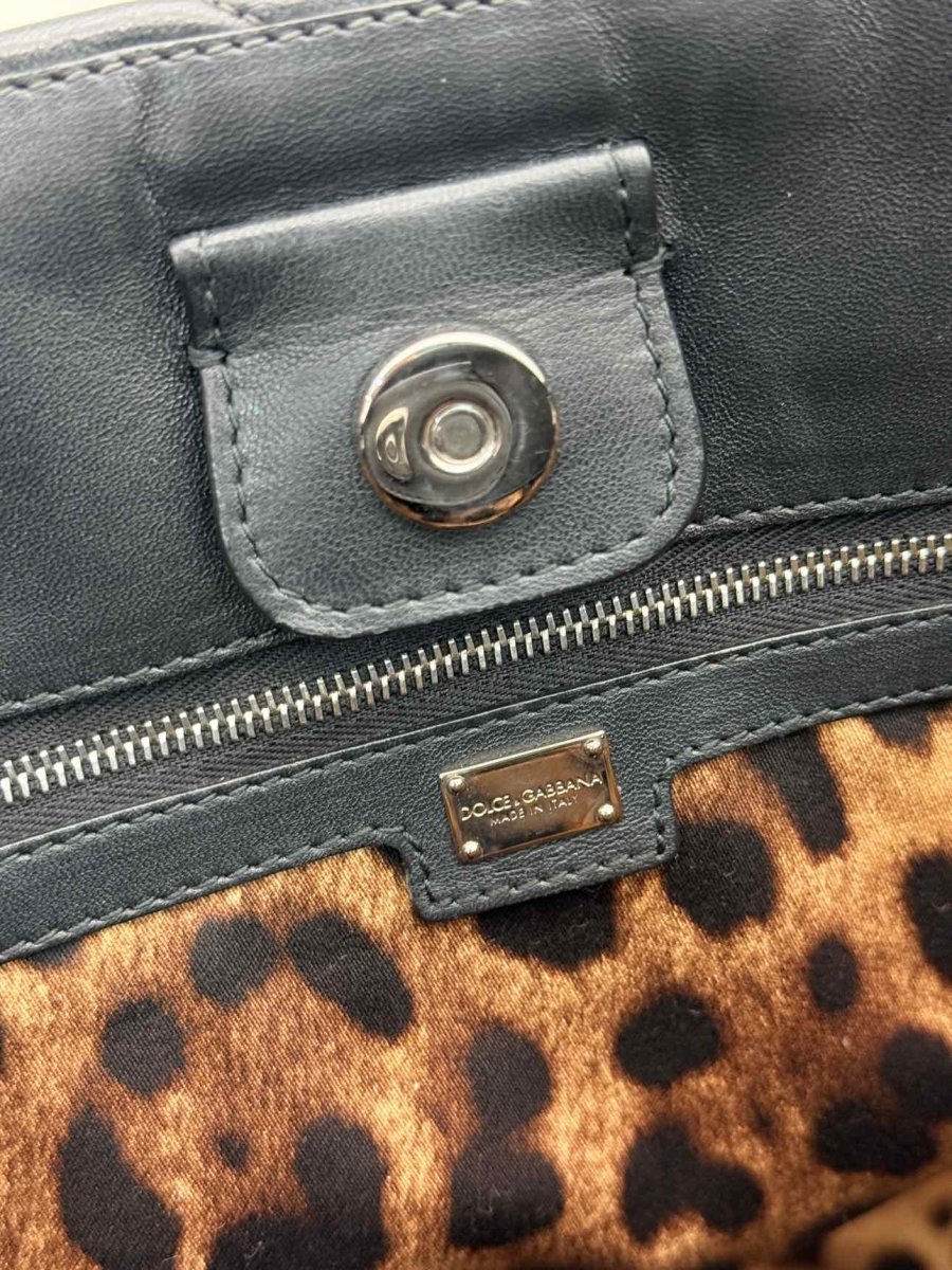 Pre-loved DOLCE & GABBANA Miss Kate Shopping Black Tote Bag at Reems Closet