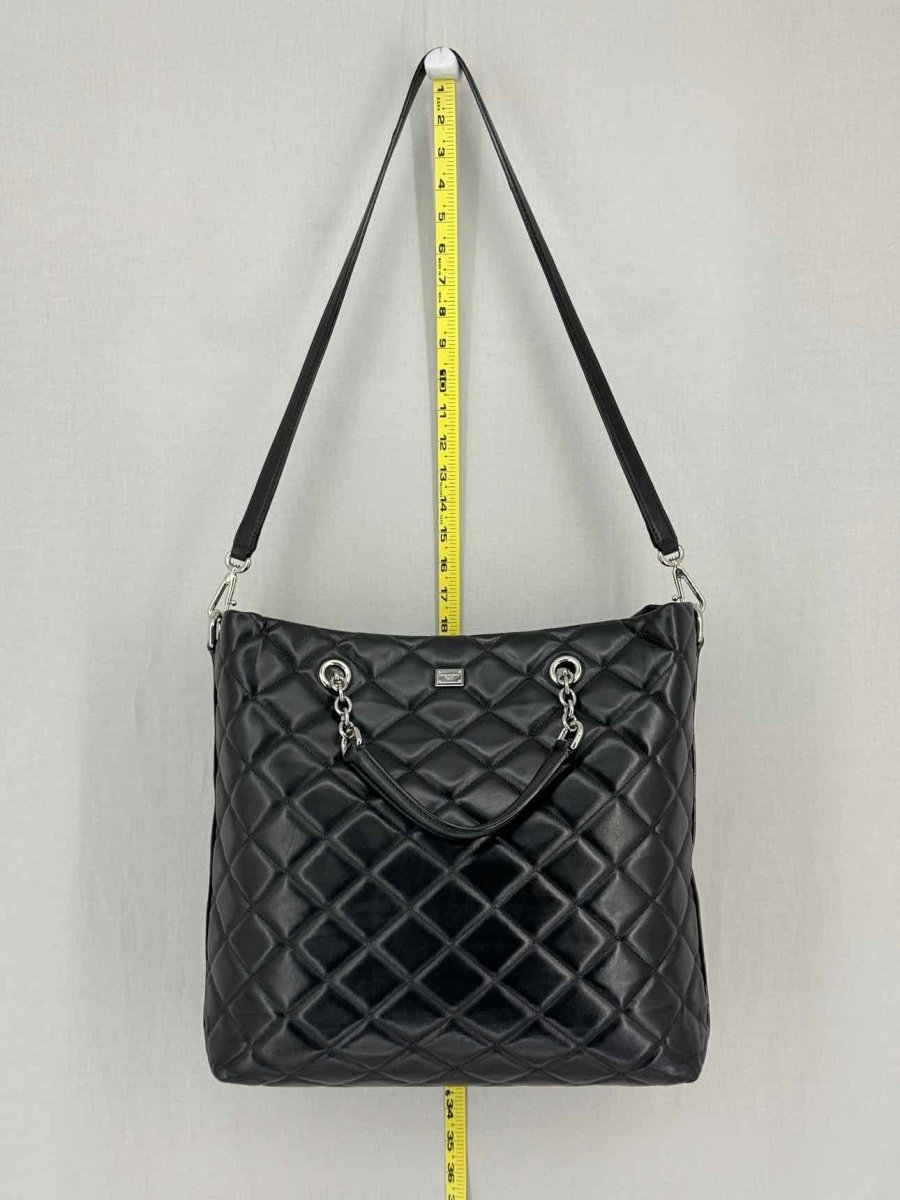 Pre-loved DOLCE & GABBANA Miss Kate Shopping Black Tote Bag at Reems Closet