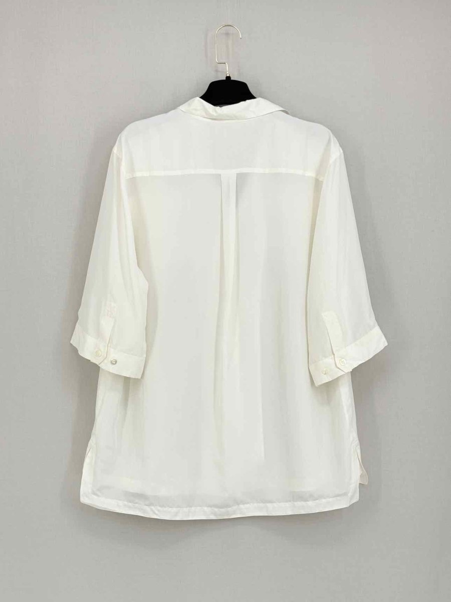 Pre - loved DOLCE & GABBANA Off - white Size US 2 Blouse at Reems Closet