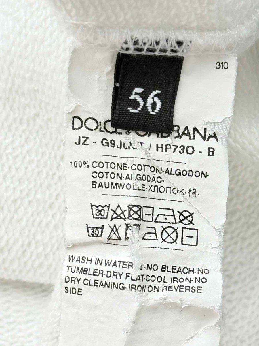 Pre - loved DOLCE & GABBANA Off - white Size XXXLarge Hoodie at Reems Closet