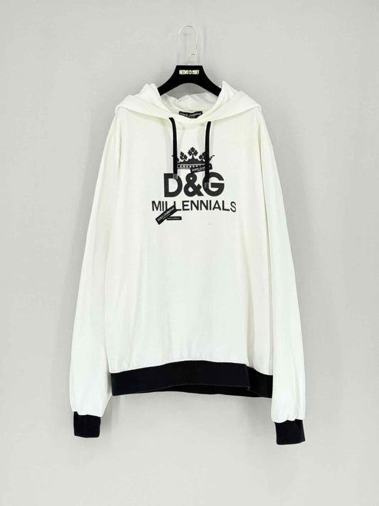 Pre - loved DOLCE & GABBANA Off - white Size XXXLarge Hoodie at Reems Closet