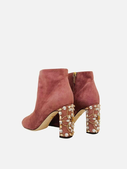 Pre - loved DOLCE & GABBANA Old Rose Ankle Boots at Reems Closet