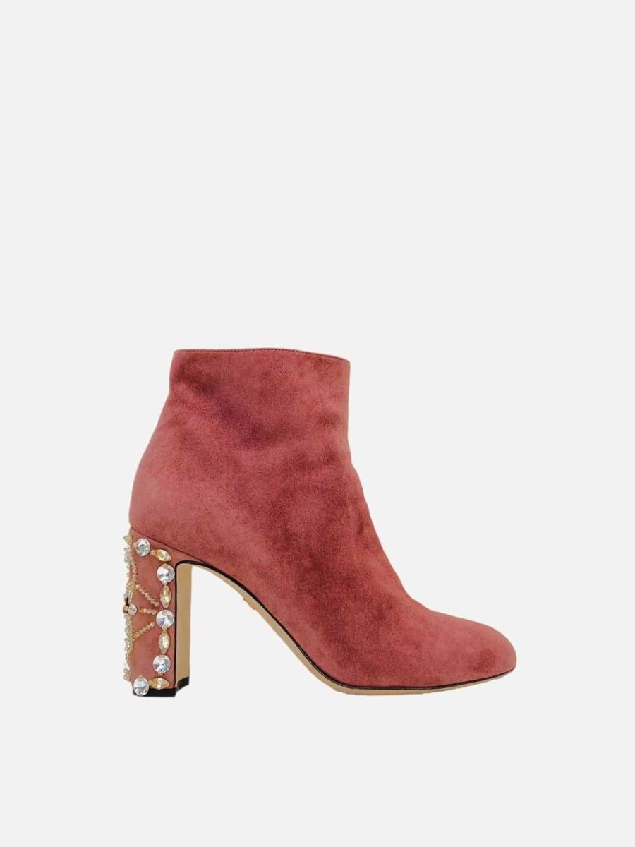 Pre - loved DOLCE & GABBANA Old Rose Ankle Boots at Reems Closet