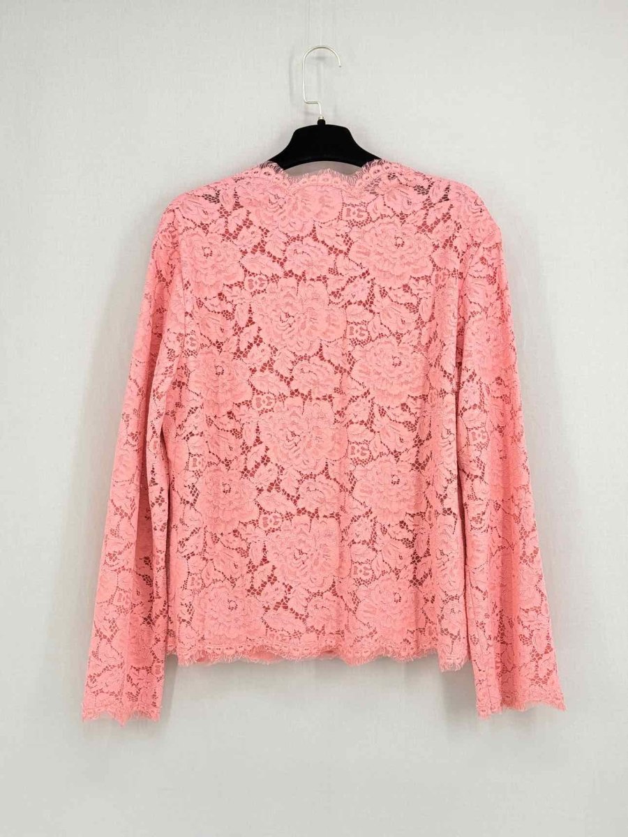 Pre - loved DOLCE & GABBANA Pink Lace Size Medium Outfit Set at Reems Closet