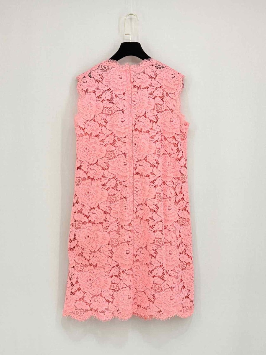 Pre - loved DOLCE & GABBANA Pink Lace Size Medium Outfit Set at Reems Closet