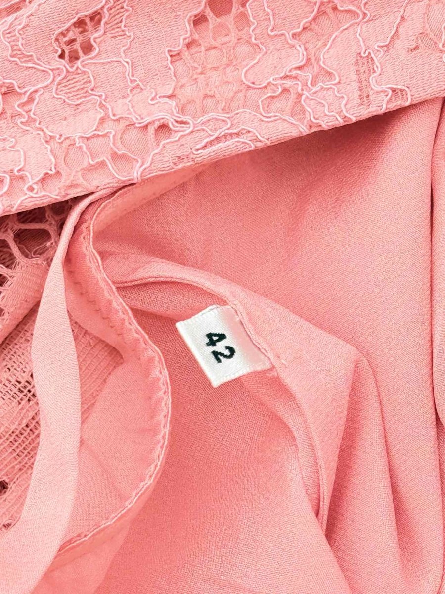 Pre - loved DOLCE & GABBANA Pink Lace Size Medium Outfit Set at Reems Closet