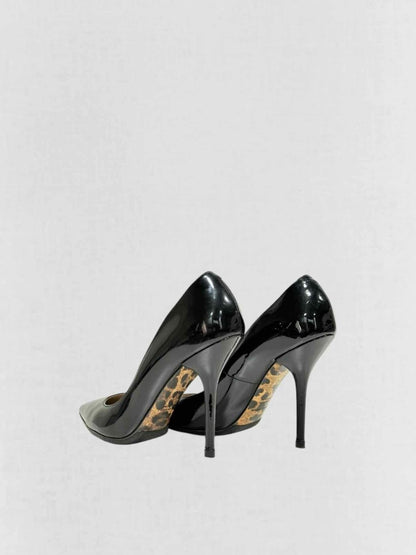 Pre - loved DOLCE & GABBANA Pointed Toe Black Size EU 39 Pumps at Reems Closet