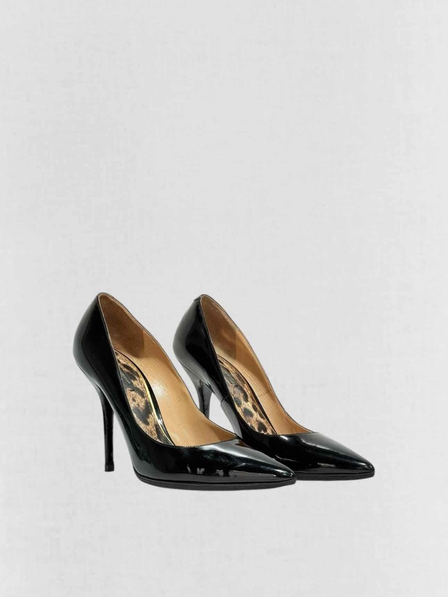 Pre - loved DOLCE & GABBANA Pointed Toe Black Size EU 39 Pumps at Reems Closet