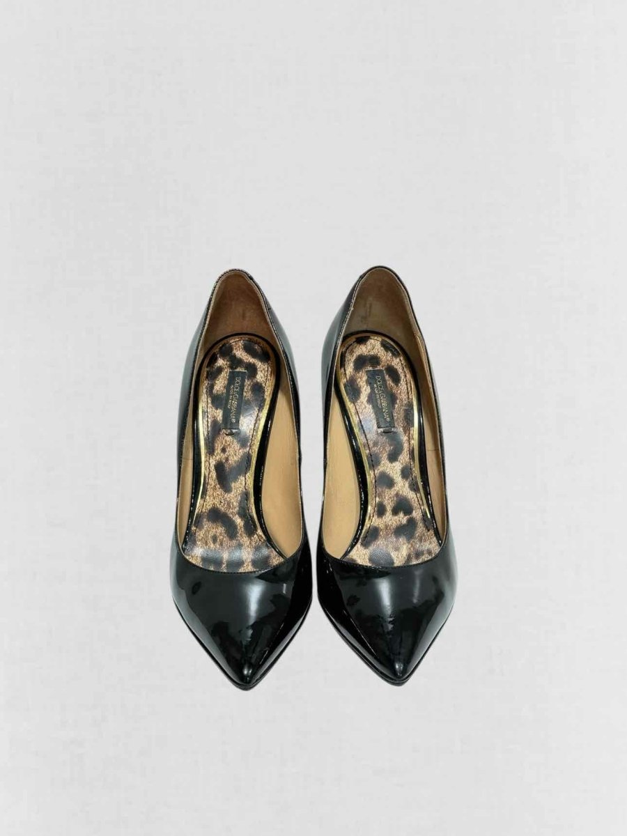 Pre - loved DOLCE & GABBANA Pointed Toe Black Size EU 39 Pumps at Reems Closet