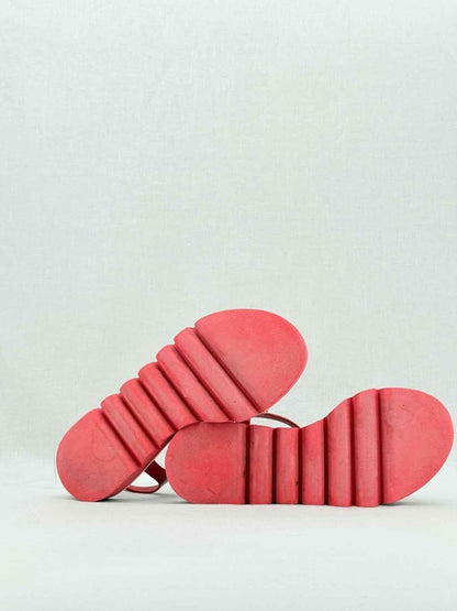 Pre - loved DOLCE & GABBANA Red Printed Size EU 40 Sandals at Reems Closet