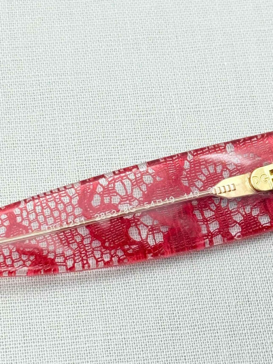 Pre - loved DOLCE & GABBANA Red Sunglasses at Reems Closet