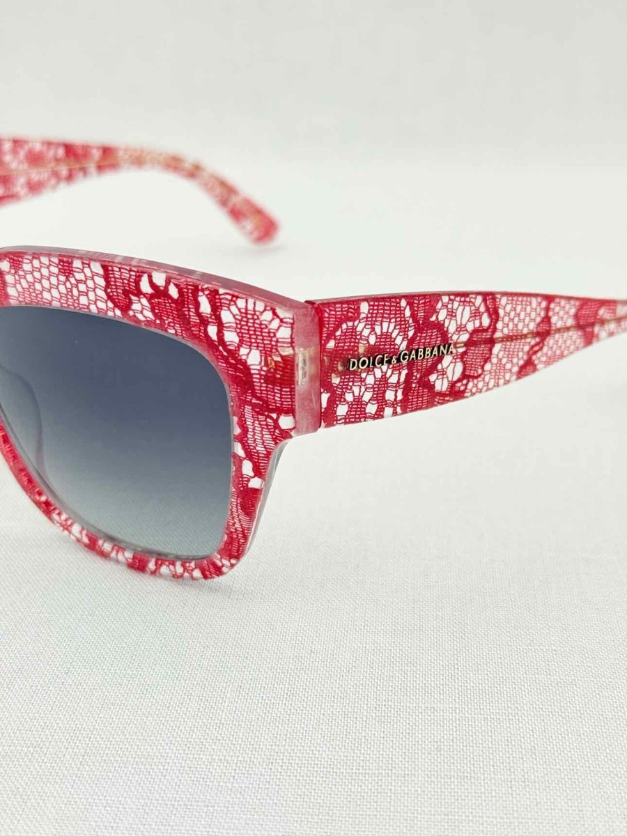 Pre - loved DOLCE & GABBANA Red Sunglasses at Reems Closet