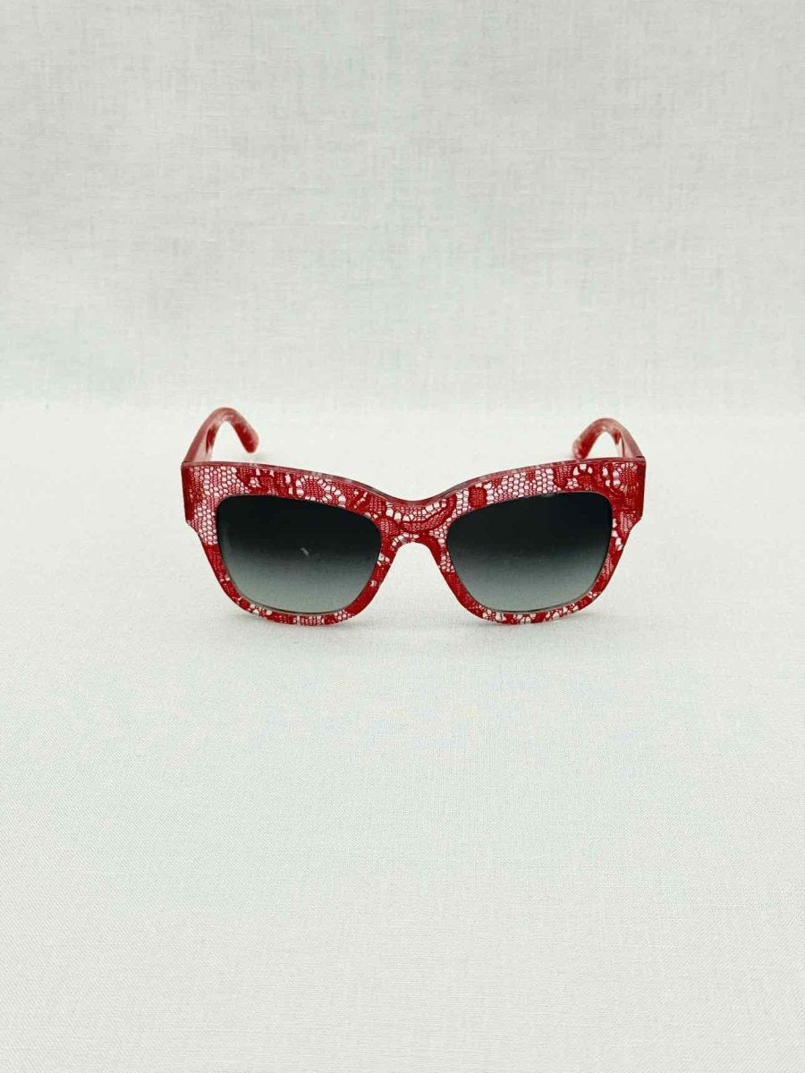 Pre - loved DOLCE & GABBANA Red Sunglasses at Reems Closet