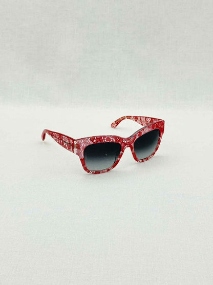 Pre - loved DOLCE & GABBANA Red Sunglasses at Reems Closet