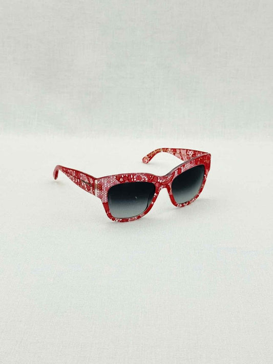 Pre - loved DOLCE & GABBANA Red Sunglasses at Reems Closet