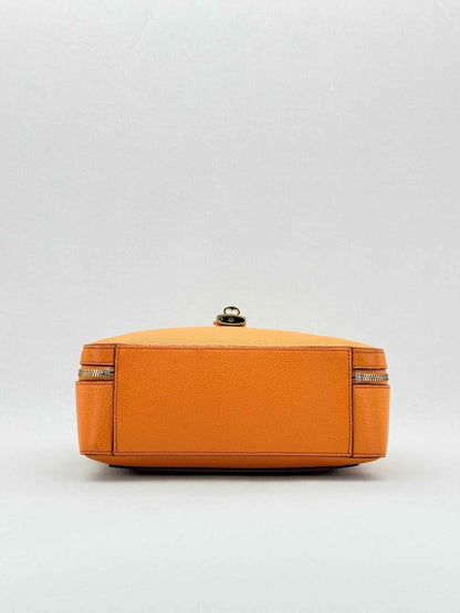 Pre - loved DOLCE & GABBANA Rosaria Box Orange Top Handle at Reems Closet