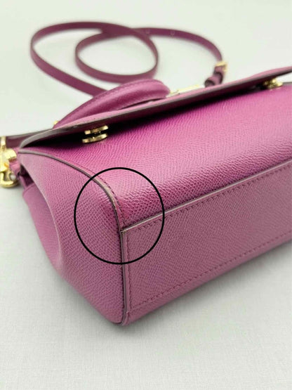 Pre - loved DOLCE & GABBANA Sicily Magenta Top Handle at Reems Closet