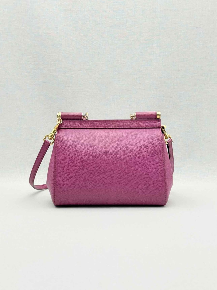 Pre - loved DOLCE & GABBANA Sicily Magenta Top Handle at Reems Closet