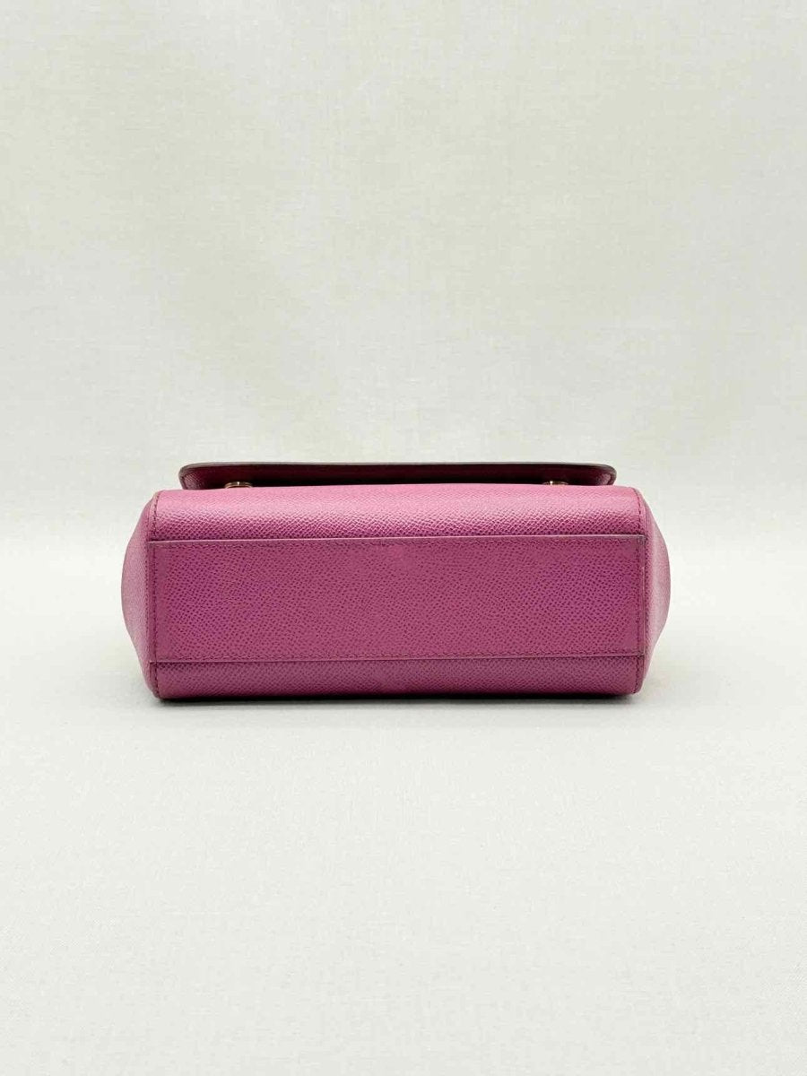 Pre - loved DOLCE & GABBANA Sicily Magenta Top Handle at Reems Closet
