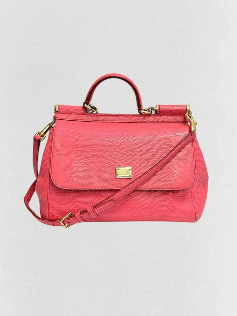 Pre - loved DOLCE & GABBANA Sicily Pink Top Handle at Reems Closet