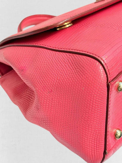 Pre - loved DOLCE & GABBANA Sicily Pink Top Handle at Reems Closet