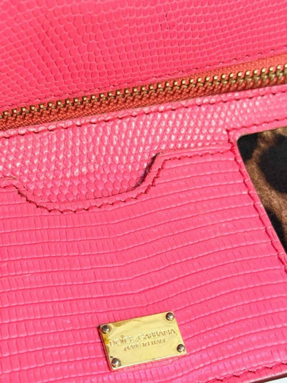 Pre - loved DOLCE & GABBANA Sicily Pink Top Handle at Reems Closet