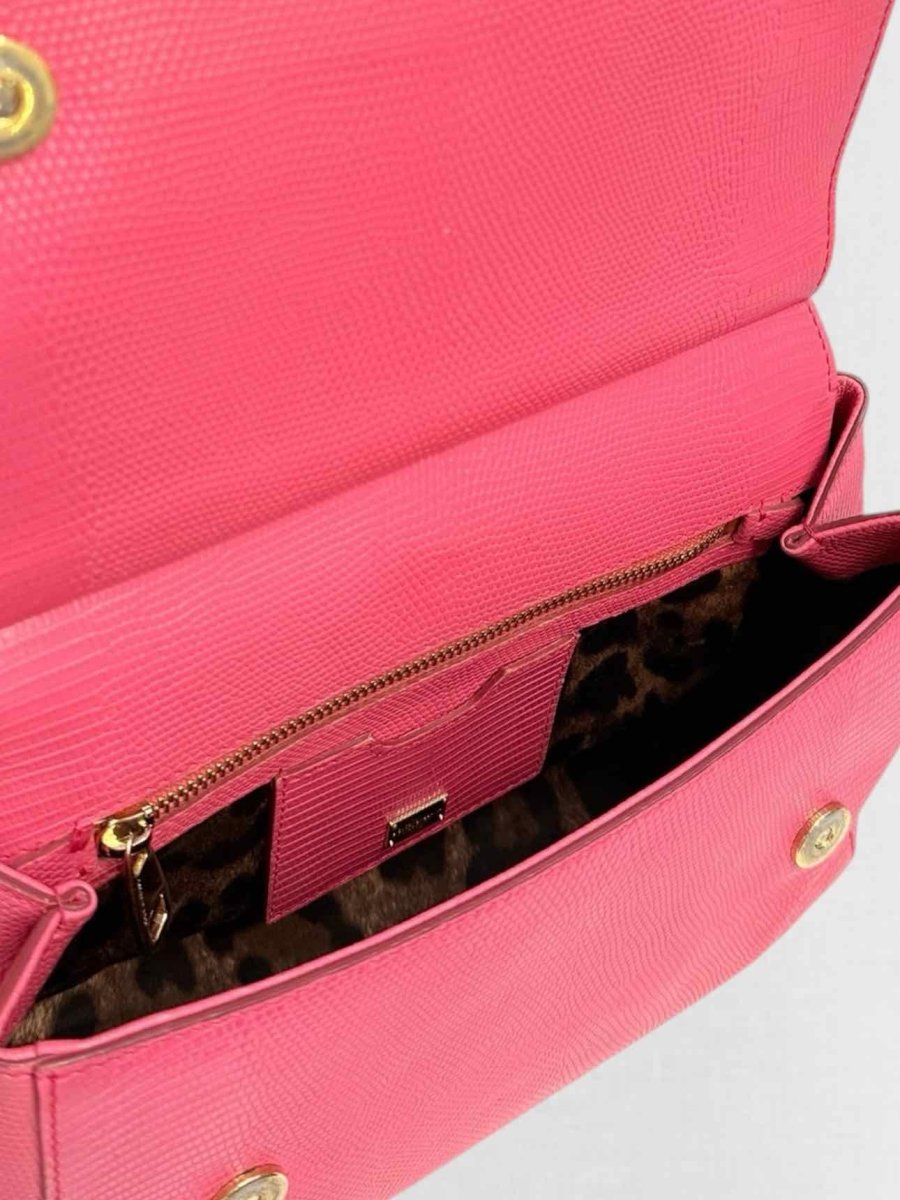 Pre - loved DOLCE & GABBANA Sicily Pink Top Handle at Reems Closet