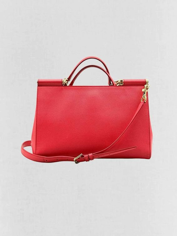 DOLCE & GABBANA Sicily Red Top Handle