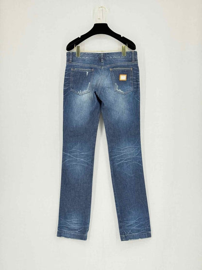 Pre - loved DOLCE & GABBANA Straight Leg Blue Size US 6 Jeans at Reems Closet