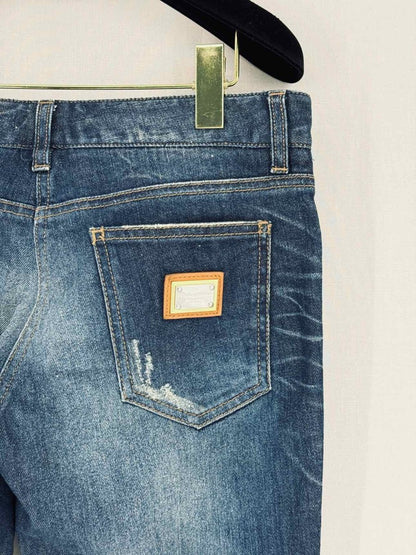 Pre - loved DOLCE & GABBANA Straight Leg Blue Size US 6 Jeans at Reems Closet