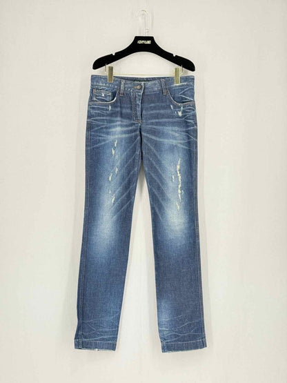 Pre - loved DOLCE & GABBANA Straight Leg Blue Size US 6 Jeans at Reems Closet