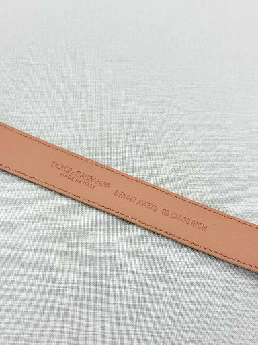 Pre-loved DOLCE & GABBANA Tan Belt at Reems Closet