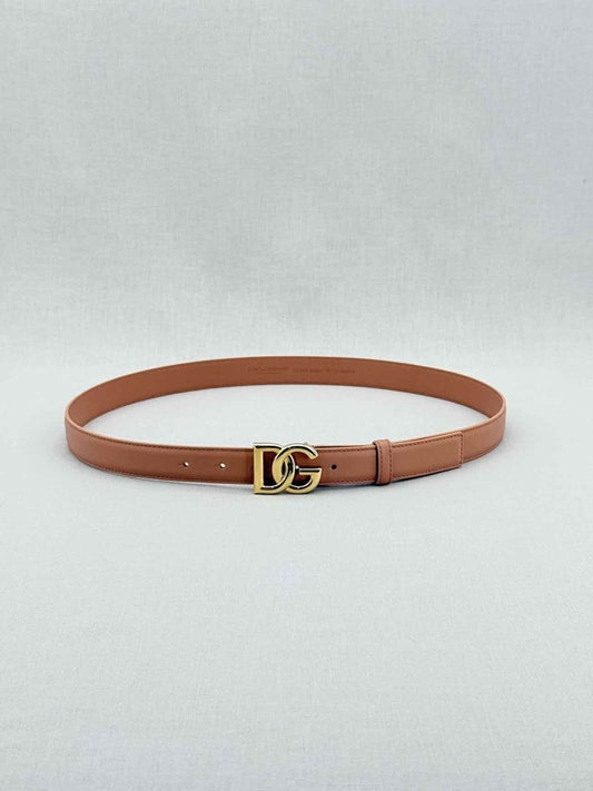 Pre - loved DOLCE & GABBANA Tan Belt at Reems Closet
