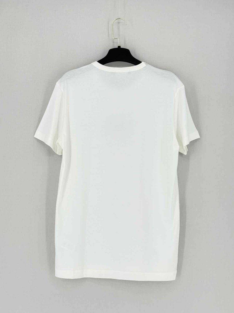 Pre - loved DOLCE & GABBANA White Logo Print Size XL T-shirt at Reems Closet
